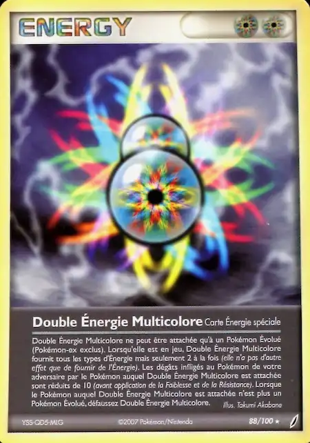 Double Énergie Multicolore 88/100 EX Gardiens de Cristal carte Pokémon