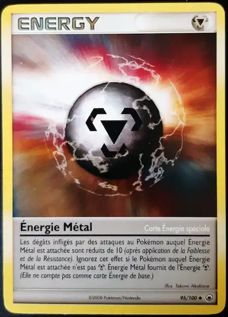 énergie Métal 95/100 Diamant et Perle Aube Majestueuse carte Pokémon