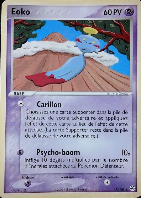 Eoko 17/101 EX Légendes Oubliées carte Pokémon