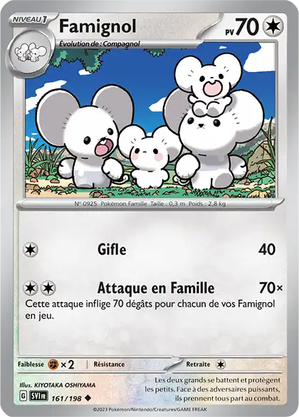 Famignol 161/198 Ecarlate et Violet carte Pokémon