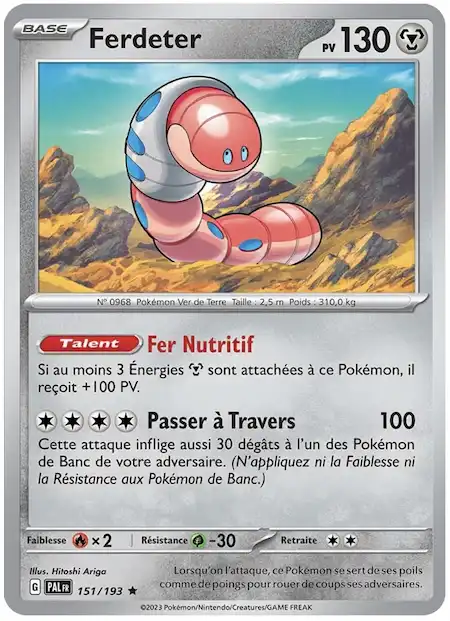 Ferdeter 151/193 Évolutions à Paldea carte Pokémon