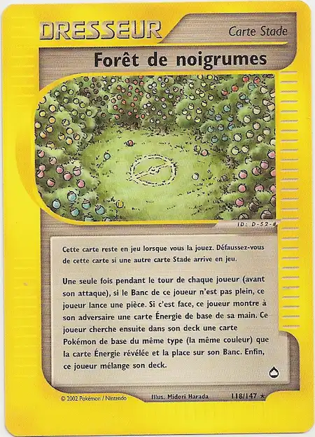 forêt de noigrumes 11/147 aquapolis carte Pokémon