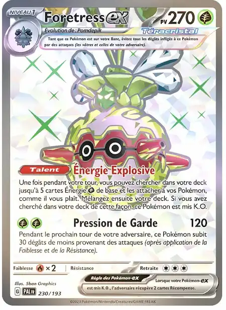 Foretress ex 230/193 Évolutions à Paldea carte Pokémon