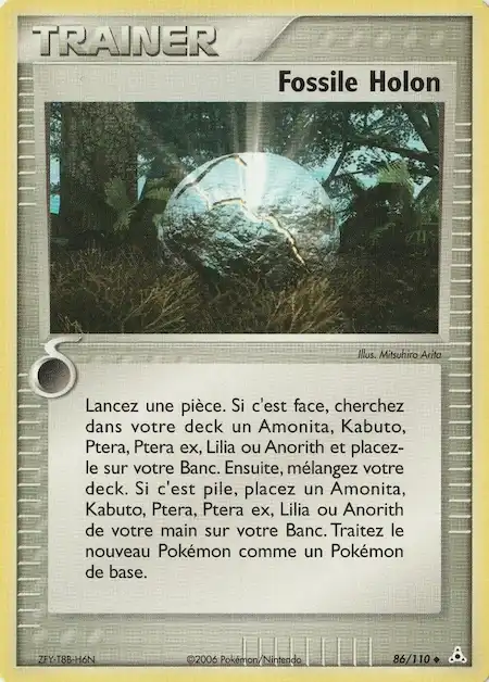 Fossile Holon 86/110 EX Fantômes Holon carte Pokémon