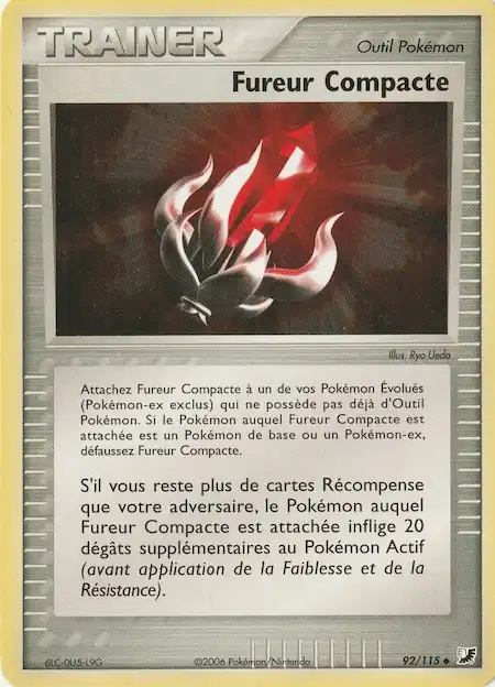 Fureur Compacte 92/115 EX Forces Cachées carte Pokémon