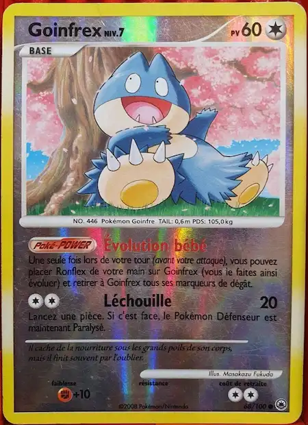 Goinfrex 68/100 Diamant et Perle Aube Majestueuse carte Pokémon