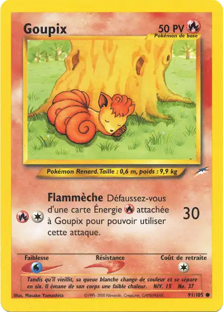 Goupix 91/105 Neo Destiny carte Pokémon