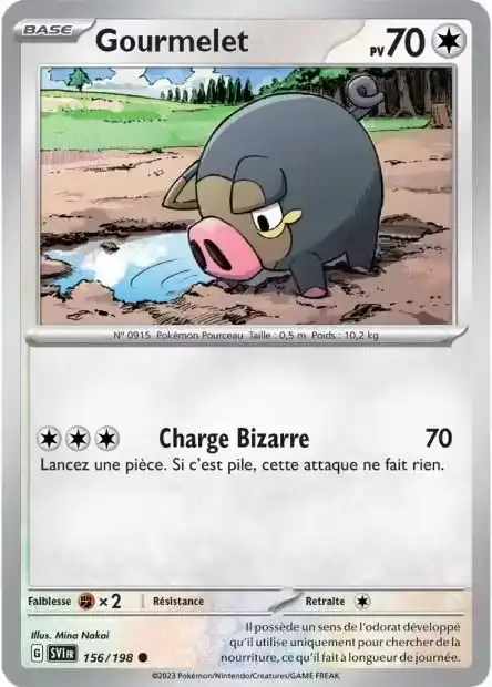 Gourmelet 156/198 Ecarlate et Violet carte Pokémon