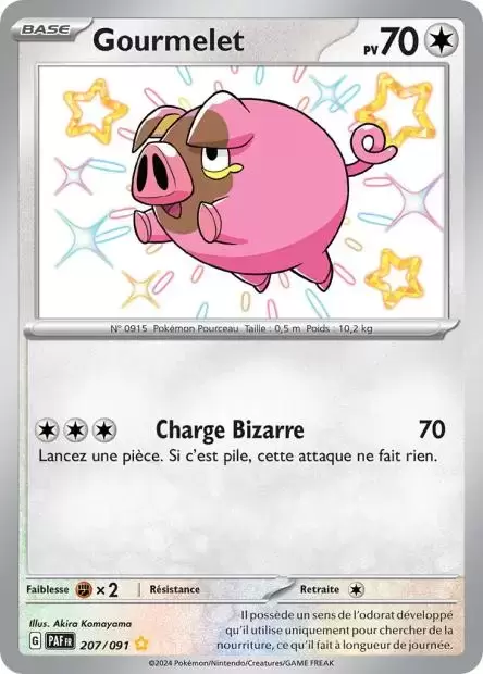 Gourmelet 207/091 Destinées de Paldea EV4.5 carte Pokémon