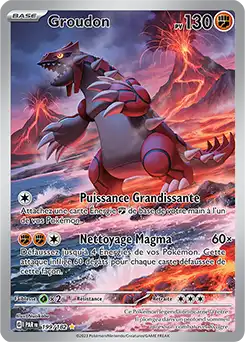 Groudon 199/182 Faille Paradoxe carte Pokémon