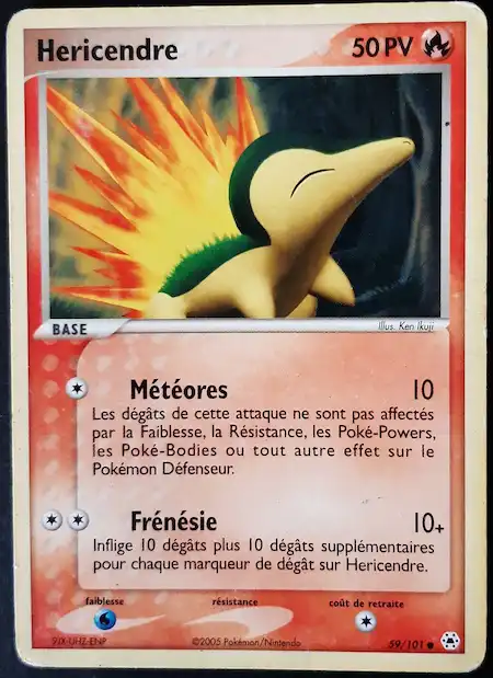 Hericendre 59/101 EX Légendes Oubliées carte Pokémon