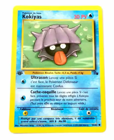 Kokiyas 54/62 Fossile carte Pokémon