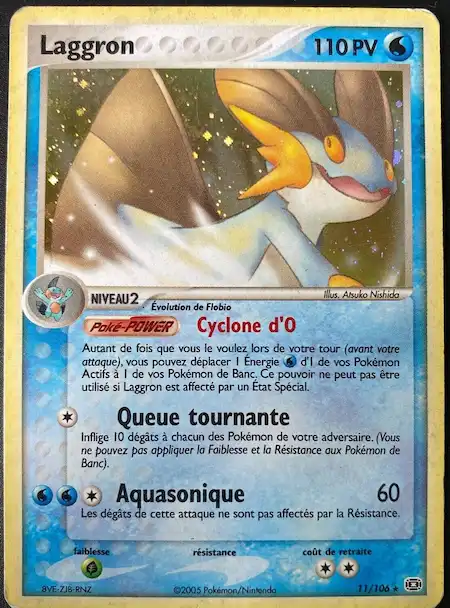 Laggron 11/106 EX Emeraude carte Pokémon