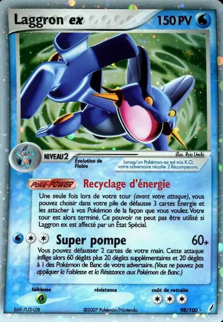 Laggron ex 98/100 EX Gardiens de Cristal carte Pokémon