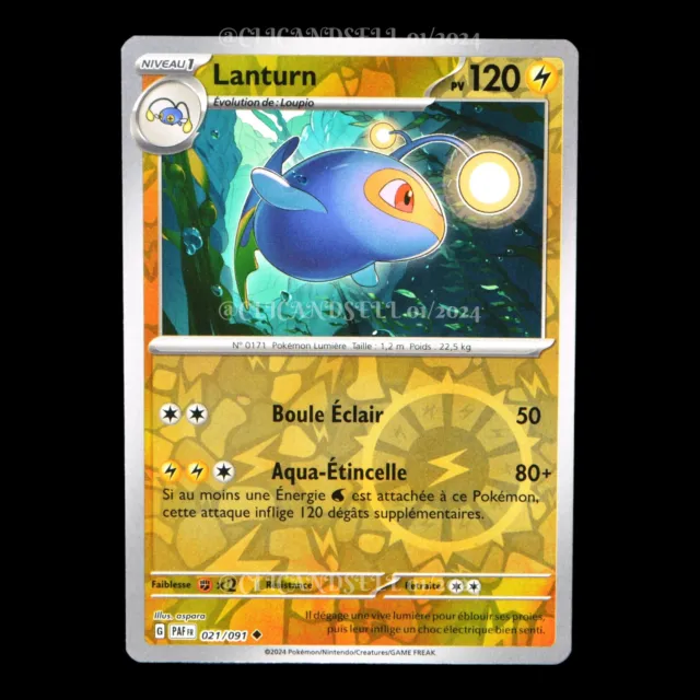 Lanturn 021/091 Destinées de Paldea EV4.5 carte Pokémon