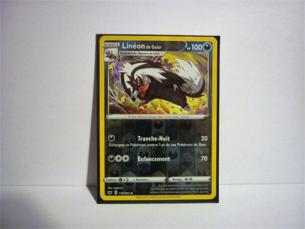 Linéon de Galar 118/202 épée et bouclier carte Pokémon EB01