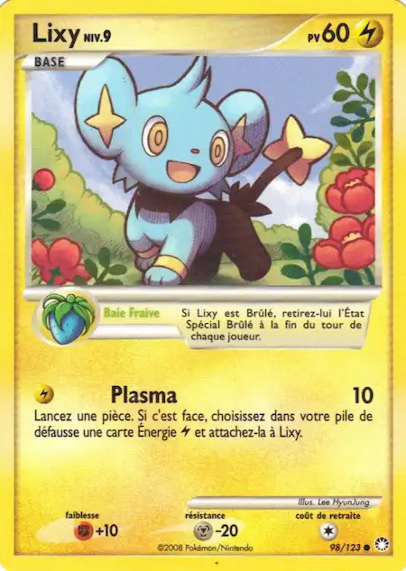 Lixy 98/123 Diamant et Perle Trésors Mystérieux carte Pokémon