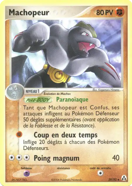 Machopeur 39/92 EX Créateurs de légendes carte Pokémon