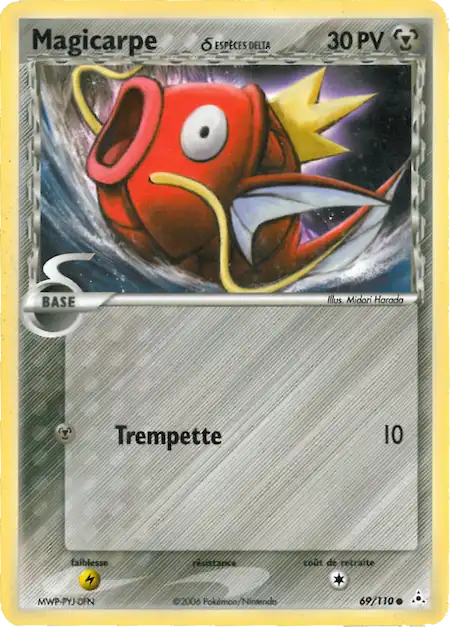 Magicarpe 69/110 EX Fantômes Holon carte Pokémon