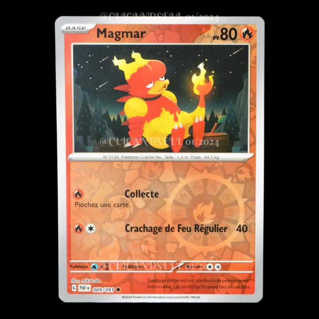 Magmar 009/091 Destinées de Paldea EV4.5 carte Pokémon