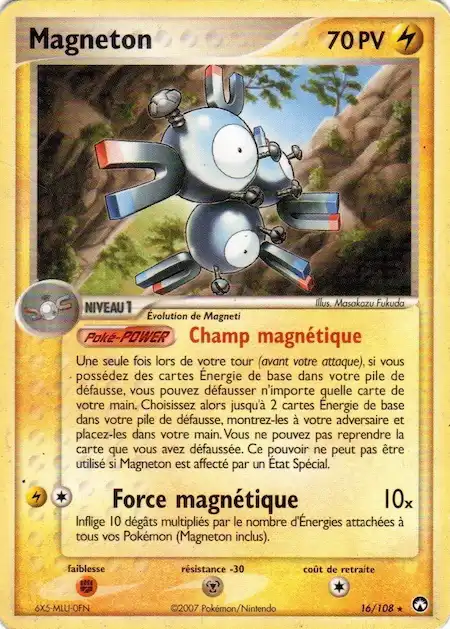 Magneton 16/108 EX Gardiens du Pouvoir carte Pokémon