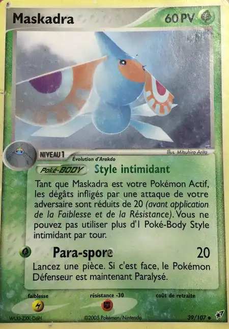 Maskadra 39/107 EX Deoxys carte Pokémon