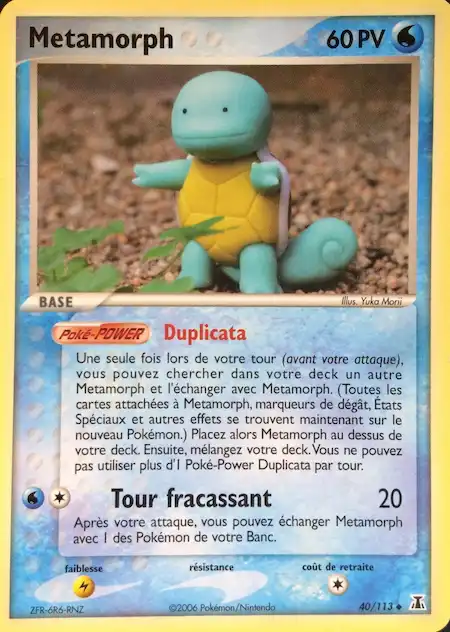 Metamorph 40/113 EX Espèces Delta carte Pokémon