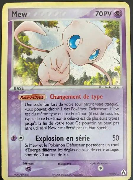Mew 10/92 EX Créateurs de légendes carte Pokémon