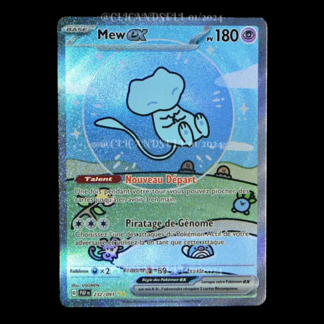 Mew ex 232/091 Destinées de Paldea EV4.5 carte Pokémon