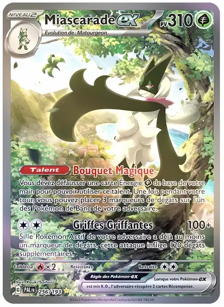 Miascarade ex 256/193 Évolutions à Paldea carte Pokémon