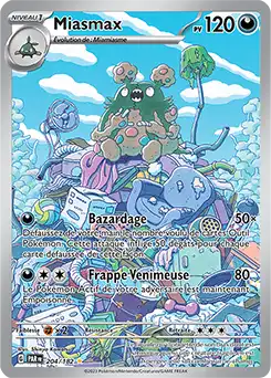 Miasmax 204/182 Faille Paradoxe carte Pokémon