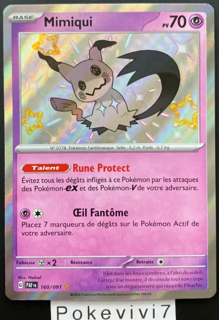 Mimiqui 160/091 Destinées de Paldea EV4.5 carte Pokémon