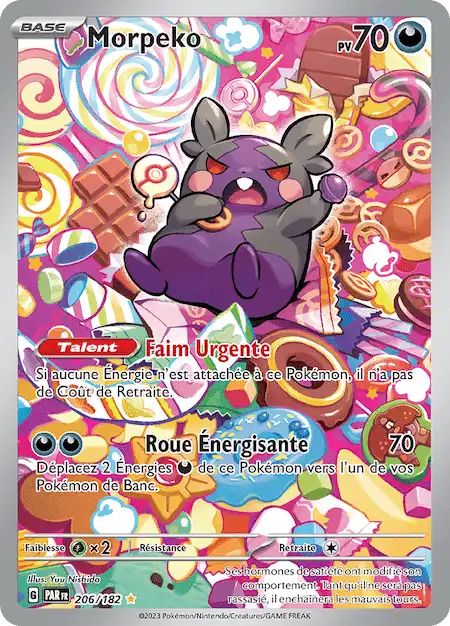 Morpeko 206/182 Faille Paradoxe carte Pokémon