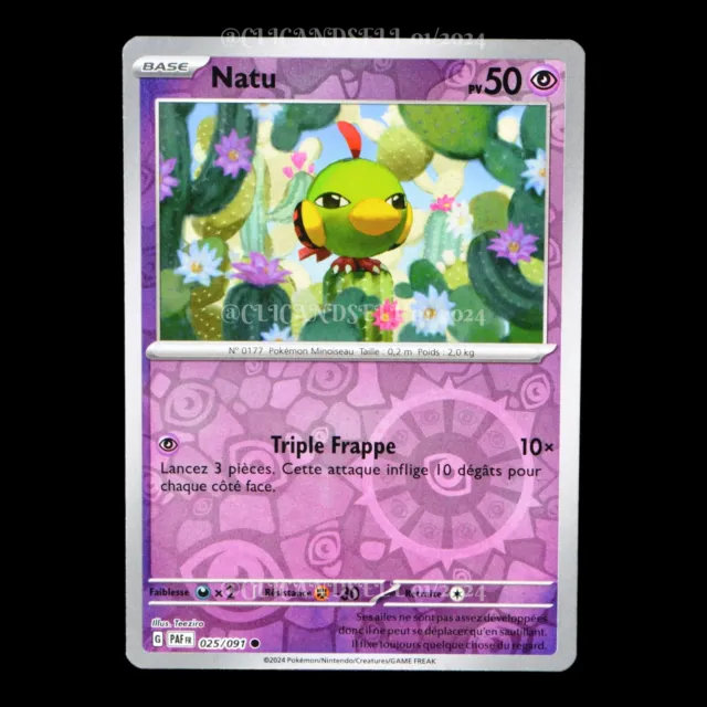 Natu 025/091 Destinées de Paldea EV4.5 carte Pokémon