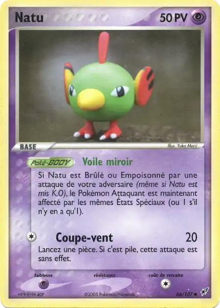 Natu 66/107 EX Deoxys carte Pokémon