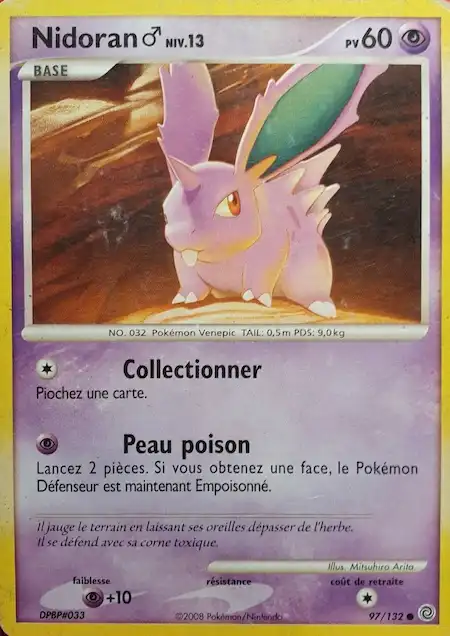 Nidoran 97/132 Diamant et Perle Merveilles Secrètes carte Pokémon