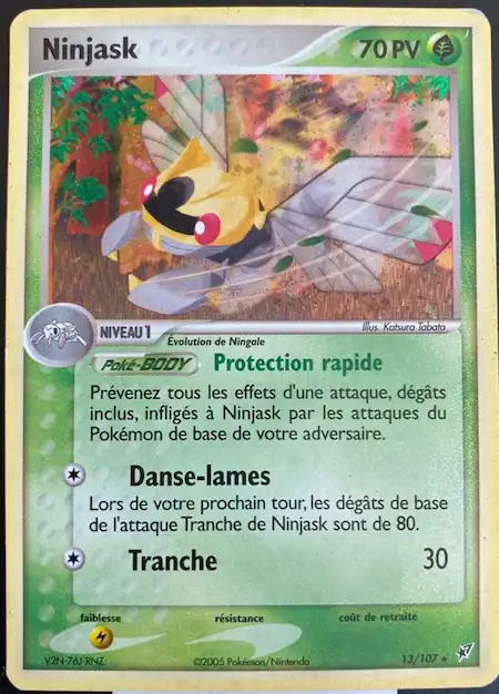 Ninjask 13/107 EX Deoxys carte Pokémon