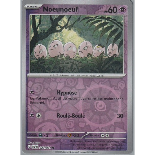 Noeunoeuf 023/091 Destinées de Paldea EV4.5 carte Pokémon