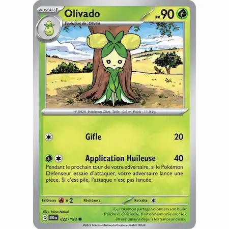 Olivado 022/198 Ecarlate et Violet carte Pokémon