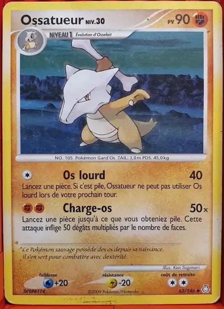 Ossatueur 63/146 Diamant et Perle Eveil des Légendes carte Pokémon