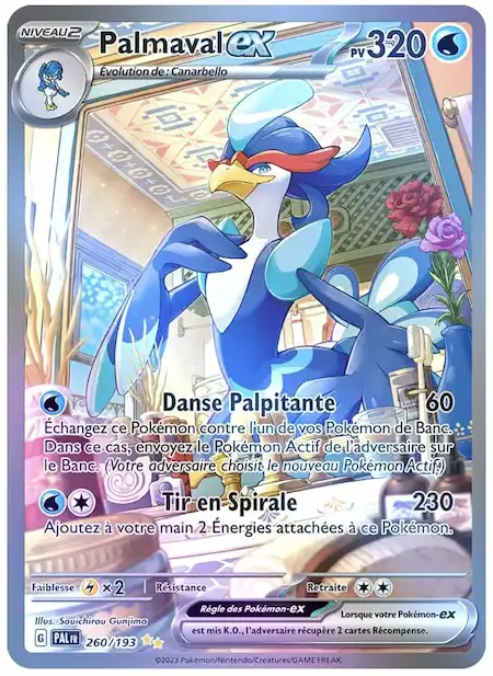 Palmaval ex 260/193 Évolutions à Paldea carte Pokémon