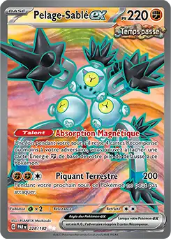 Pelage-Sablé ex 228/182 Faille Paradoxe carte Pokémon