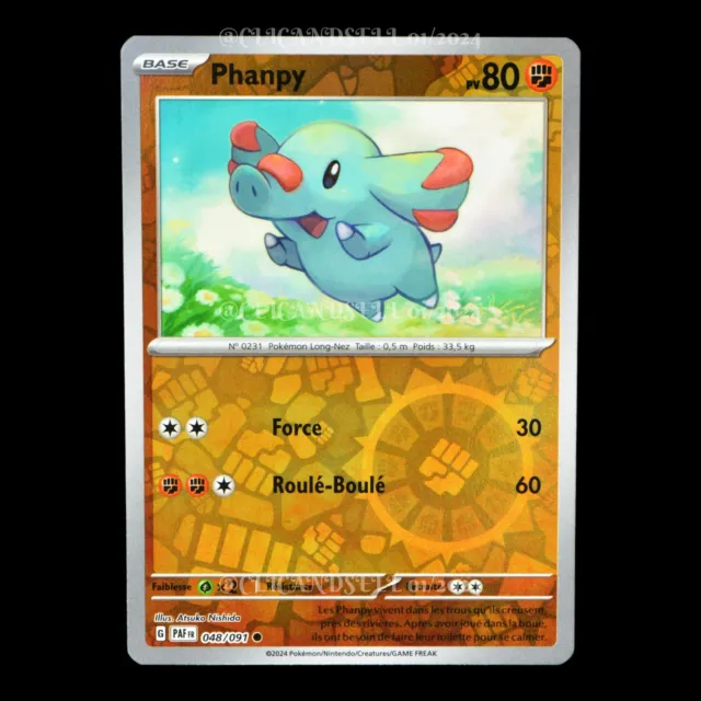 Phanpy 048/091 Destinées de Paldea EV4.5 carte Pokémon