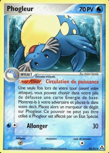 Phogleur 43/92 EX Créateurs de légendes carte Pokémon