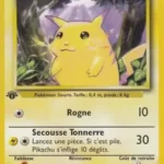 Pikachu 58/102 Set de base carte Pokemon