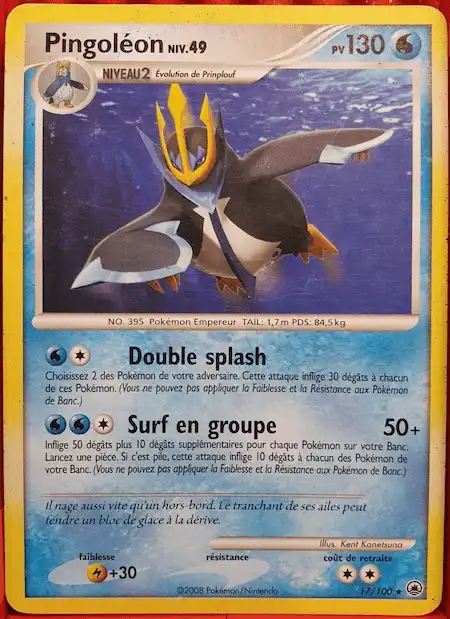 Pingoléon 17/100 Diamant et Perle Aube Majestueuse carte Pokémon