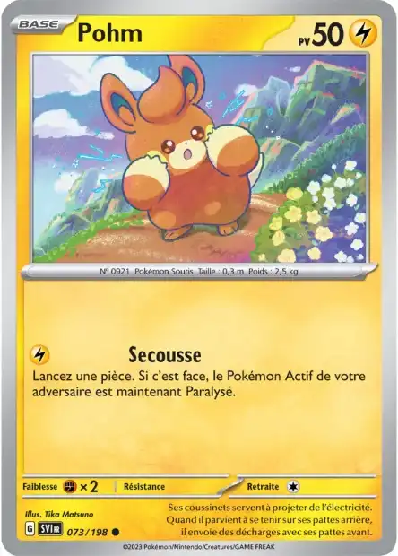 Pohm 073/198 Ecarlate et Violet carte Pokémon