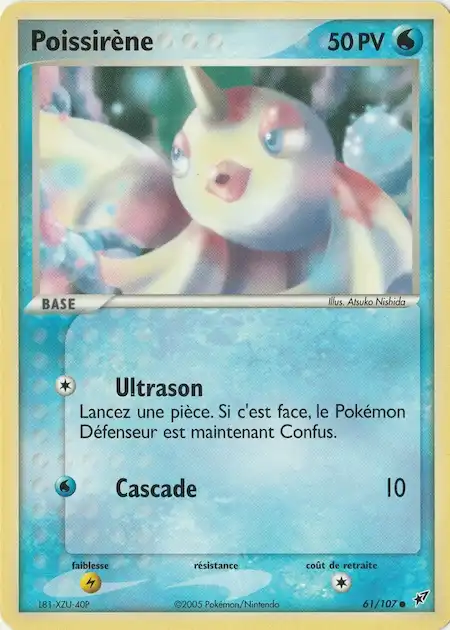 Poissirène 61/107 EX Deoxys carte Pokémon