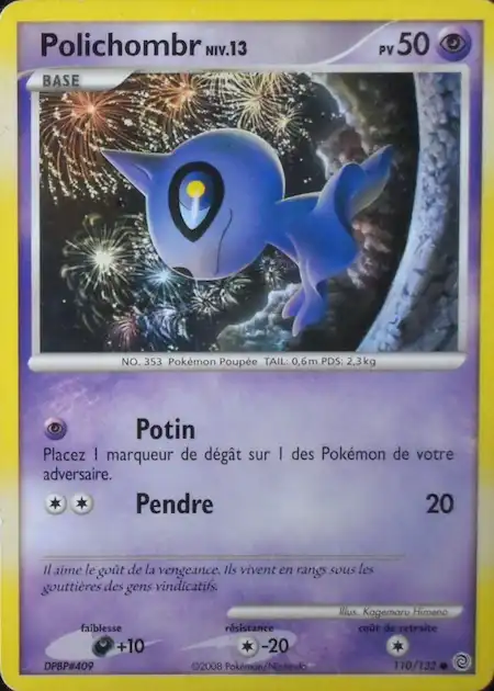 Polichombr 110/132 Diamant et Perle Merveilles Secrètes carte Pokémon