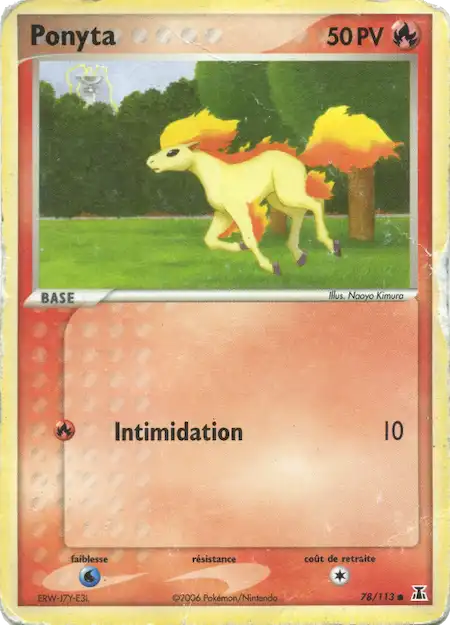 Ponyta 78/113 EX Espèces Delta carte Pokémon